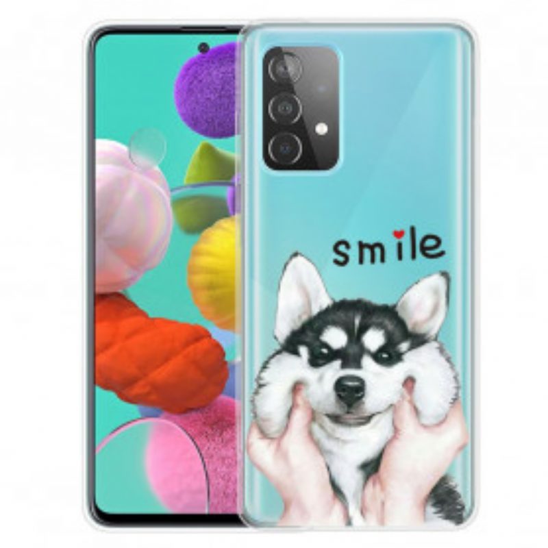 Hoesje voor Samsung Galaxy A52 4G / A52 5G / A52s 5G Lach Hond