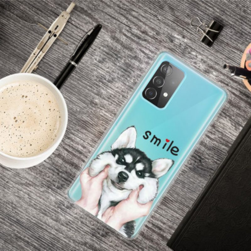 Hoesje voor Samsung Galaxy A52 4G / A52 5G / A52s 5G Lach Hond