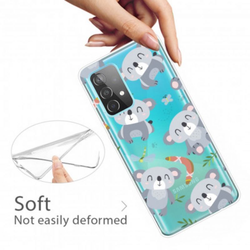 Hoesje voor Samsung Galaxy A52 4G / A52 5G / A52s 5G Leuke Koala's