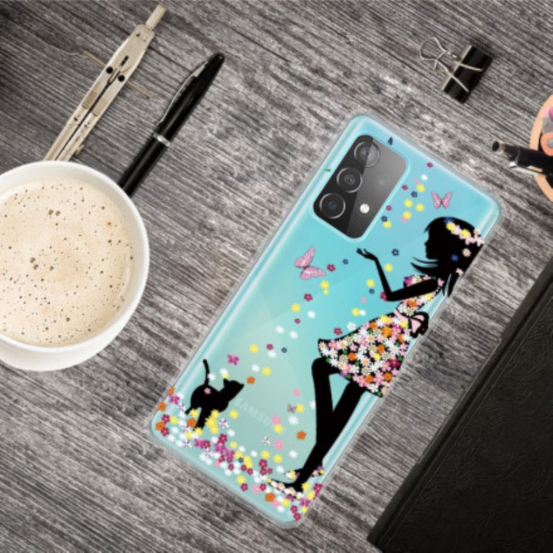 Hoesje voor Samsung Galaxy A52 4G / A52 5G / A52s 5G Mooi Bloemhoofd