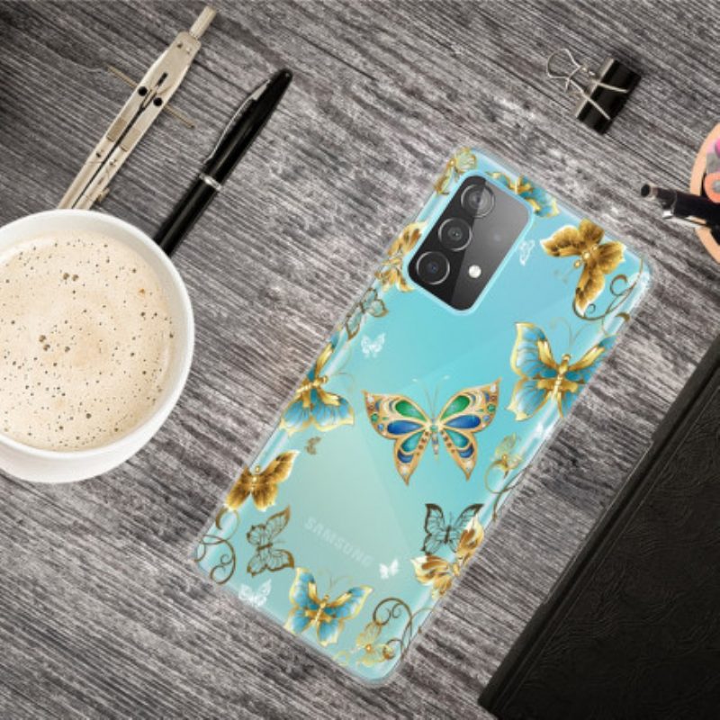 Hoesje voor Samsung Galaxy A52 4G / A52 5G / A52s 5G Ontwerp Vlinders