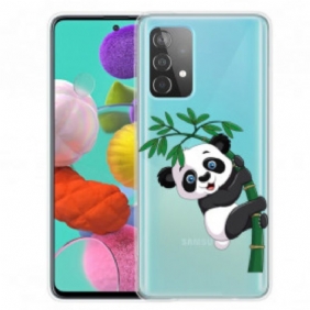 Hoesje voor Samsung Galaxy A52 4G / A52 5G / A52s 5G Panda Op Bamboe