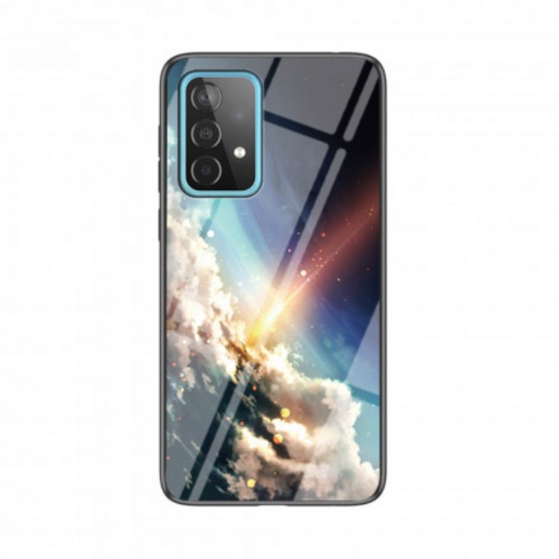 Hoesje voor Samsung Galaxy A52 4G / A52 5G / A52s 5G Schoonheid Gehard Glas