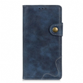 Leren Hoesje voor Samsung Galaxy A52 4G / A52 5G / A52s 5G Artistieke Knoop En Naden