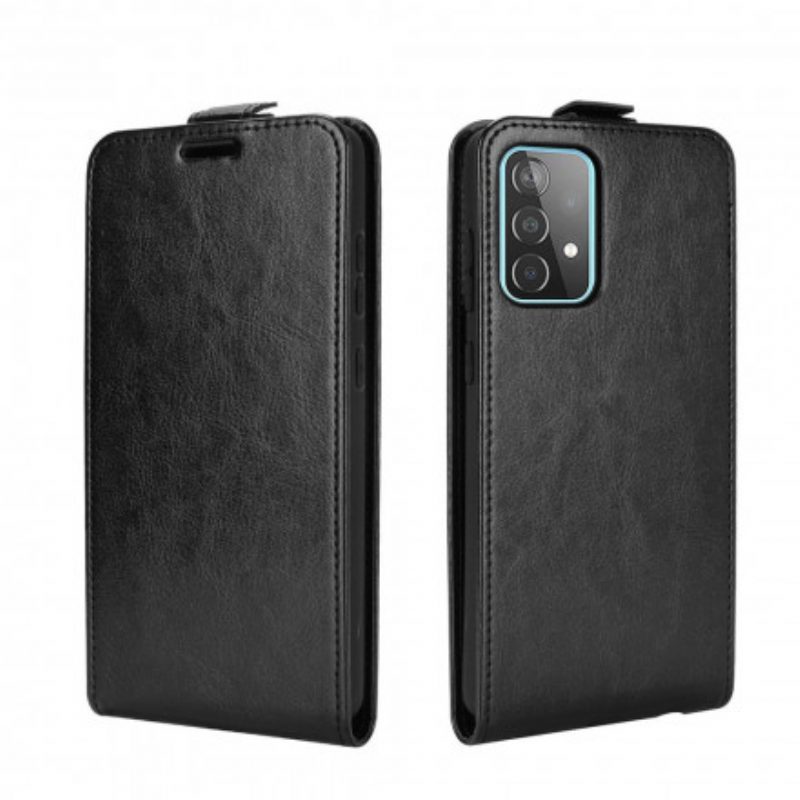 Leren Hoesje voor Samsung Galaxy A52 4G / A52 5G / A52s 5G Folio-hoesje Verticale Flap Met Leereffect