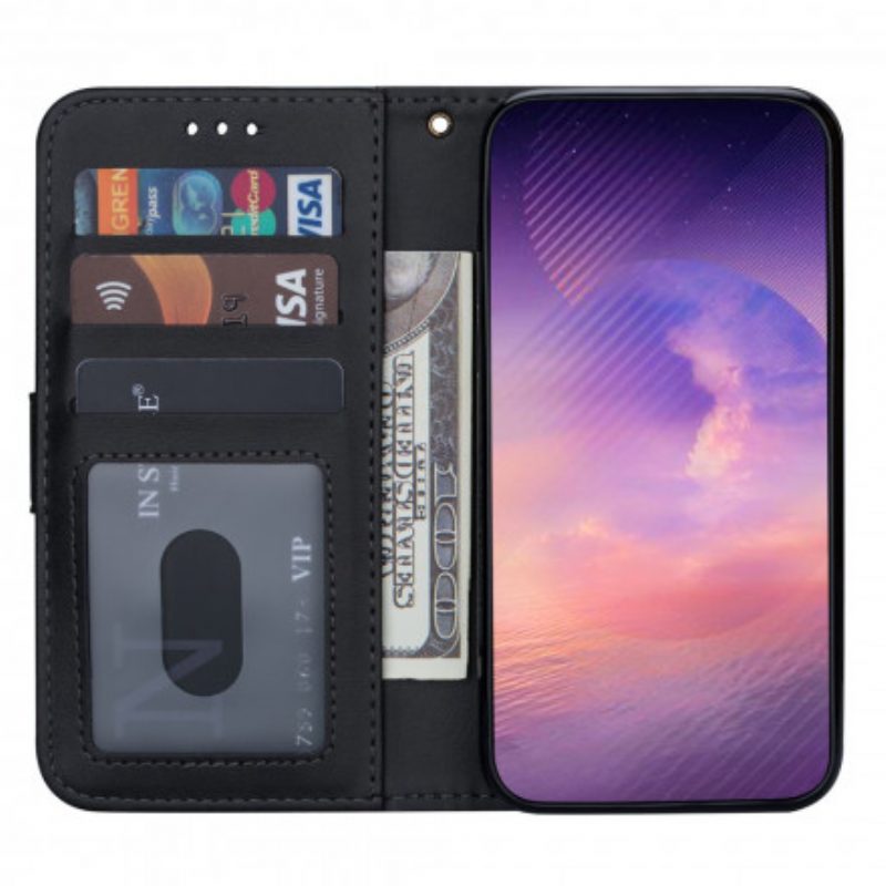 Leren Hoesje voor Samsung Galaxy A52 4G / A52 5G / A52s 5G Portemonnee Met Leereffect