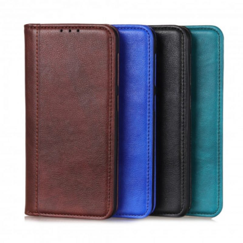 Bescherming Hoesje voor Xiaomi Redmi 10 Folio-hoesje Elegantie Split Litchi Leer