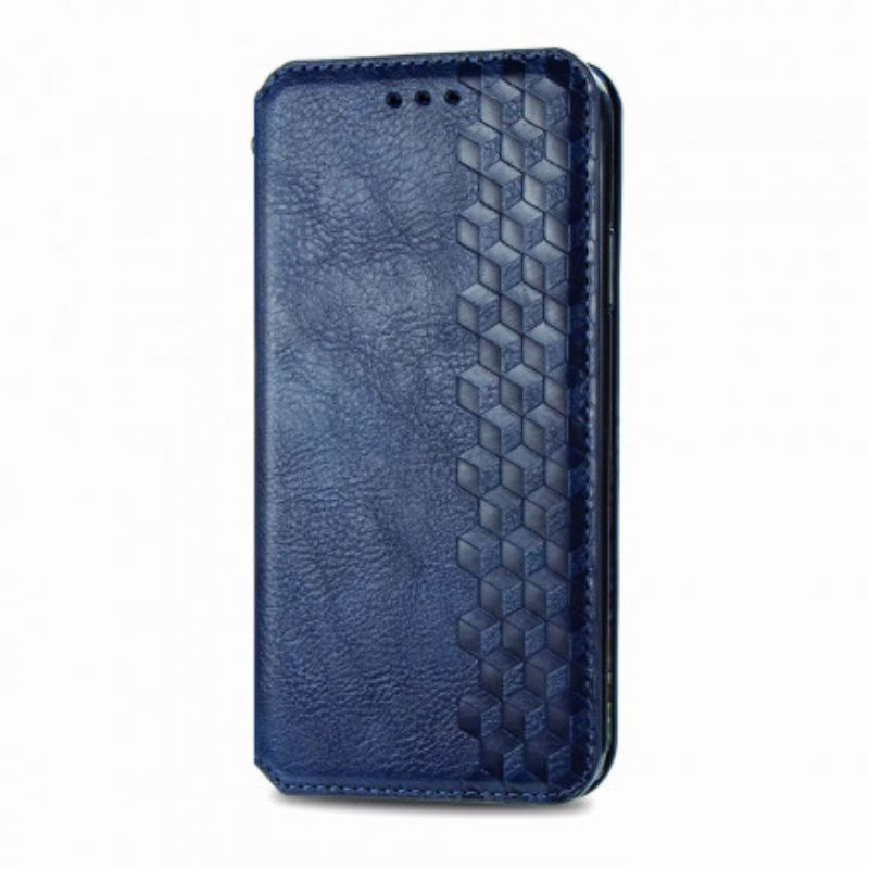 Bescherming Hoesje voor Xiaomi Redmi 10 Folio-hoesje Leereffect Diamanttextuur