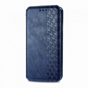 Bescherming Hoesje voor Xiaomi Redmi 10 Folio-hoesje Leereffect Diamanttextuur