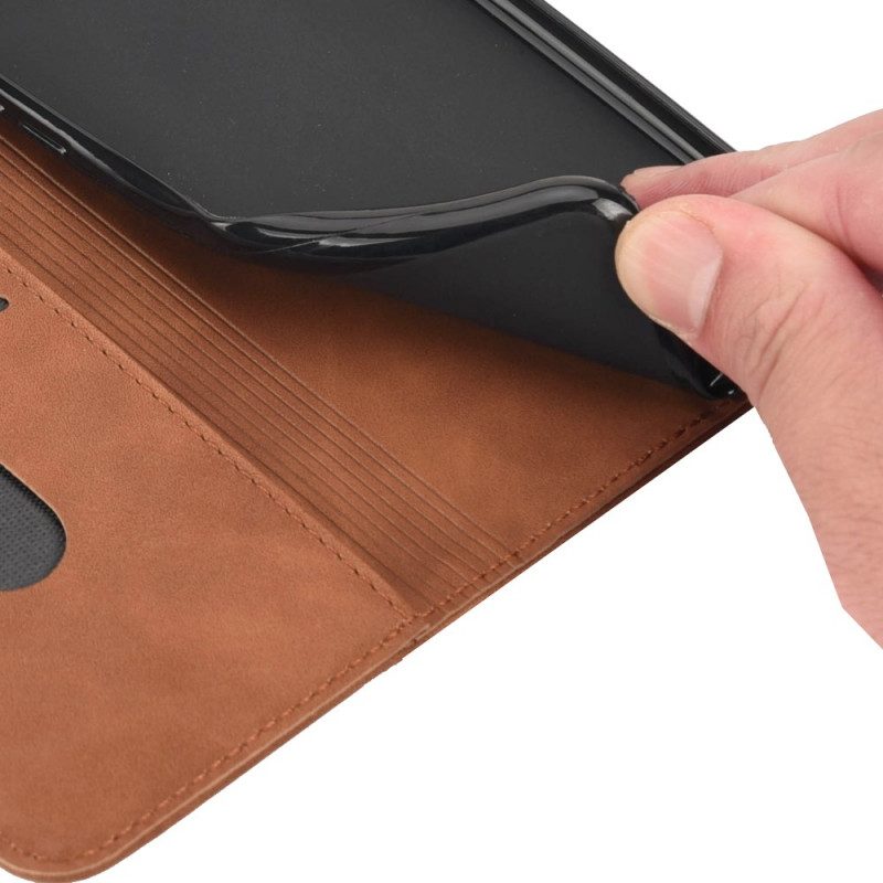 Bescherming Hoesje voor Xiaomi Redmi 10 Folio-hoesje Tweekleurig Zakelijk Leereffect