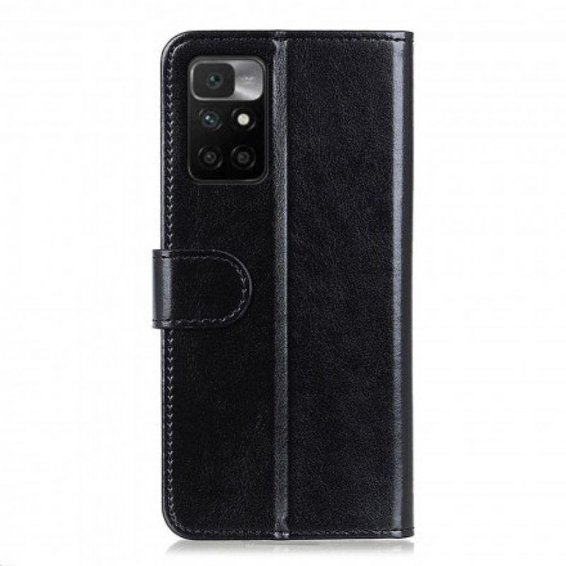 Flip Case voor Xiaomi Redmi 10 Finesse Van Kunstleer