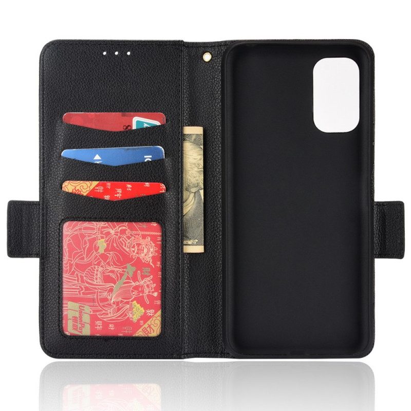 Flip Case voor Xiaomi Redmi 10 Graanleer-effect