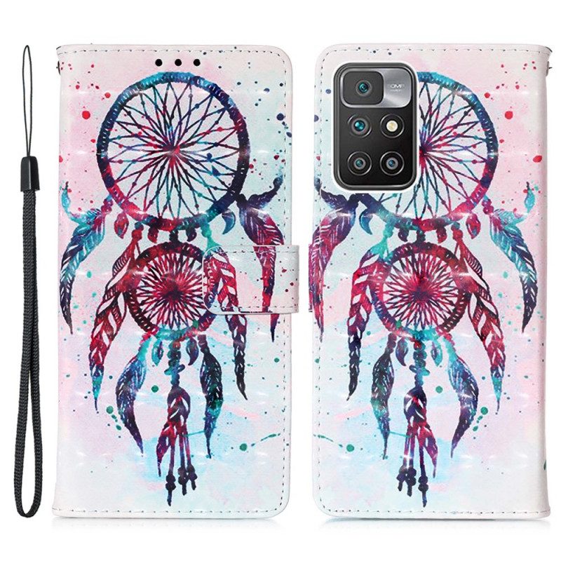 Folio-hoesje voor Xiaomi Redmi 10 Aquarel Dromenvanger