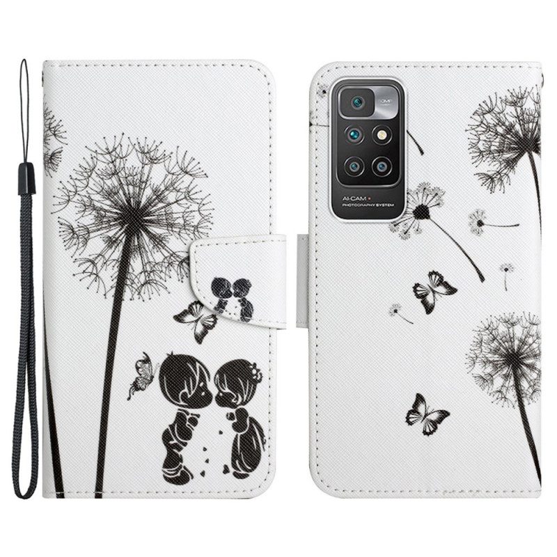 Folio-hoesje voor Xiaomi Redmi 10 Baby Love Paardebloem