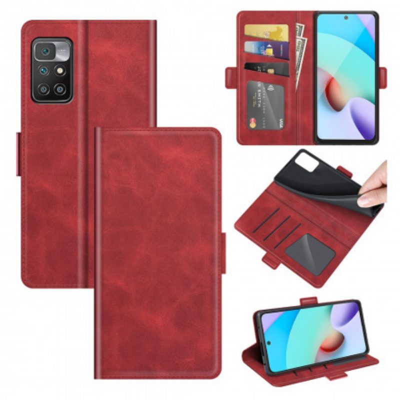 Folio-hoesje voor Xiaomi Redmi 10 Flip Case Klassieke Dubbele Klep