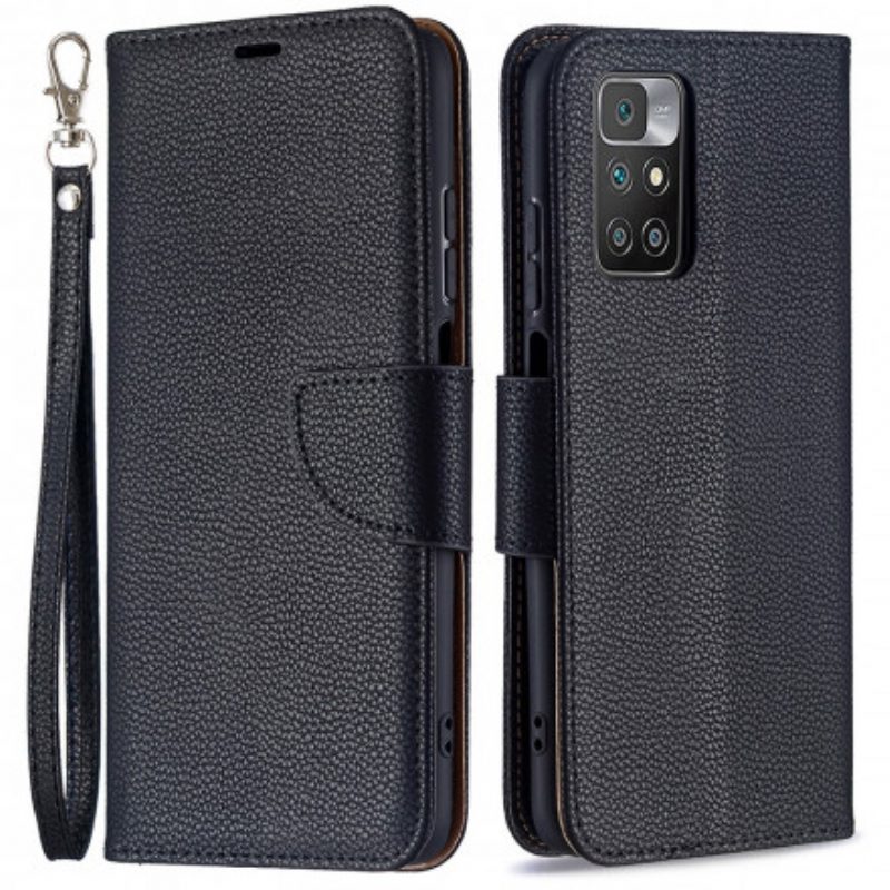 Folio-hoesje voor Xiaomi Redmi 10 Flip Case Lychee Rabat Schuin