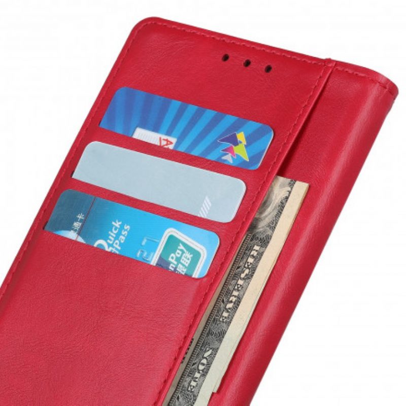 Folio-hoesje voor Xiaomi Redmi 10 Knoop Van Imitatieleer