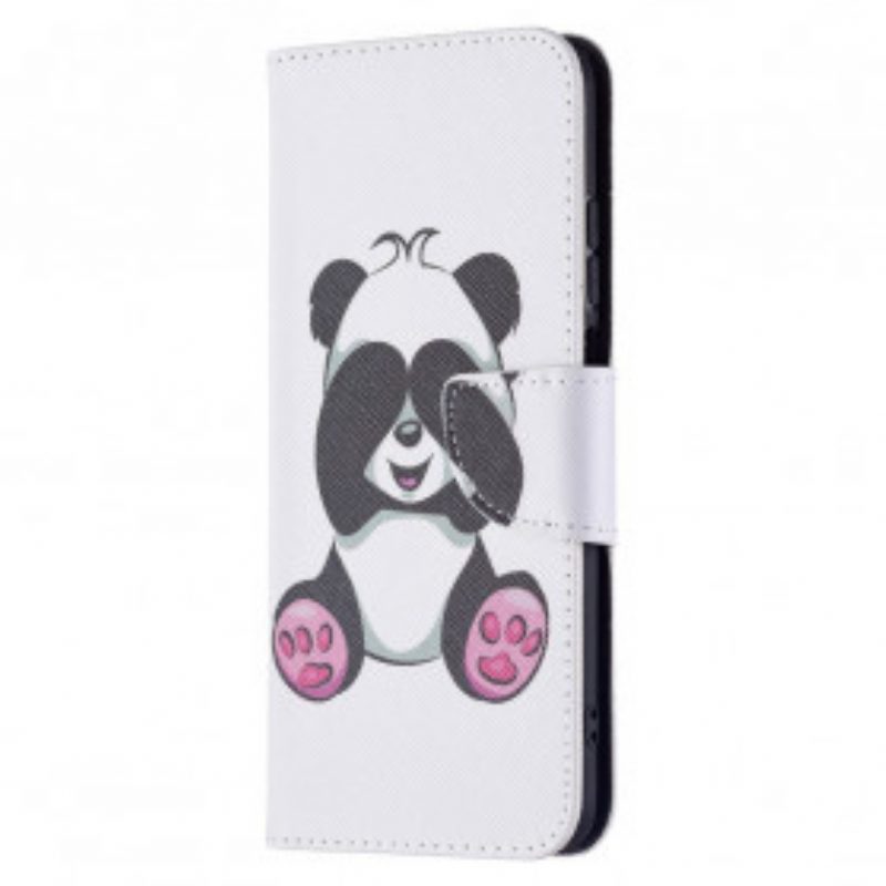 Folio-hoesje voor Xiaomi Redmi 10 Panda-plezier