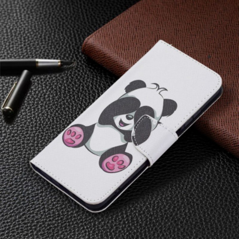 Folio-hoesje voor Xiaomi Redmi 10 Panda-plezier