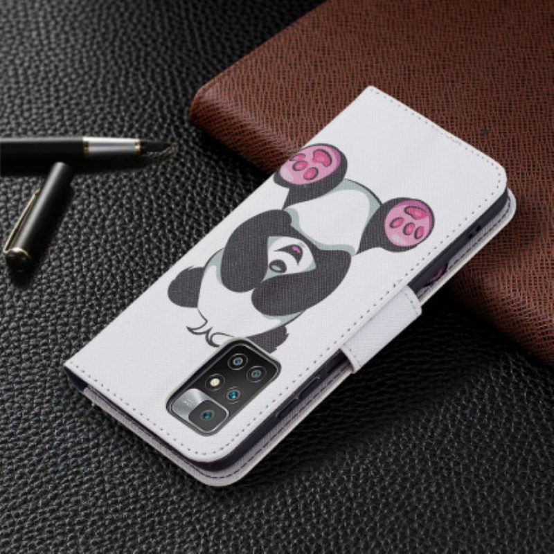 Folio-hoesje voor Xiaomi Redmi 10 Panda-plezier