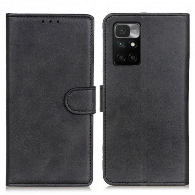 Folio-hoesje voor Xiaomi Redmi 10 Retro Mat Leereffect