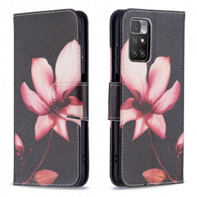 Folio-hoesje voor Xiaomi Redmi 10 Roze Bloem