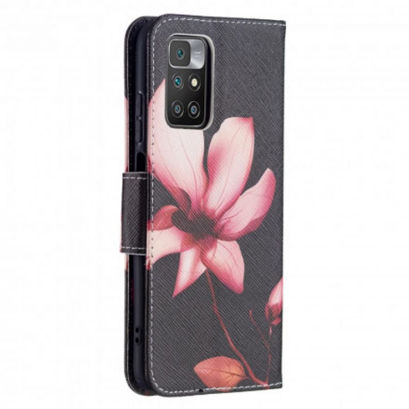 Folio-hoesje voor Xiaomi Redmi 10 Roze Bloem