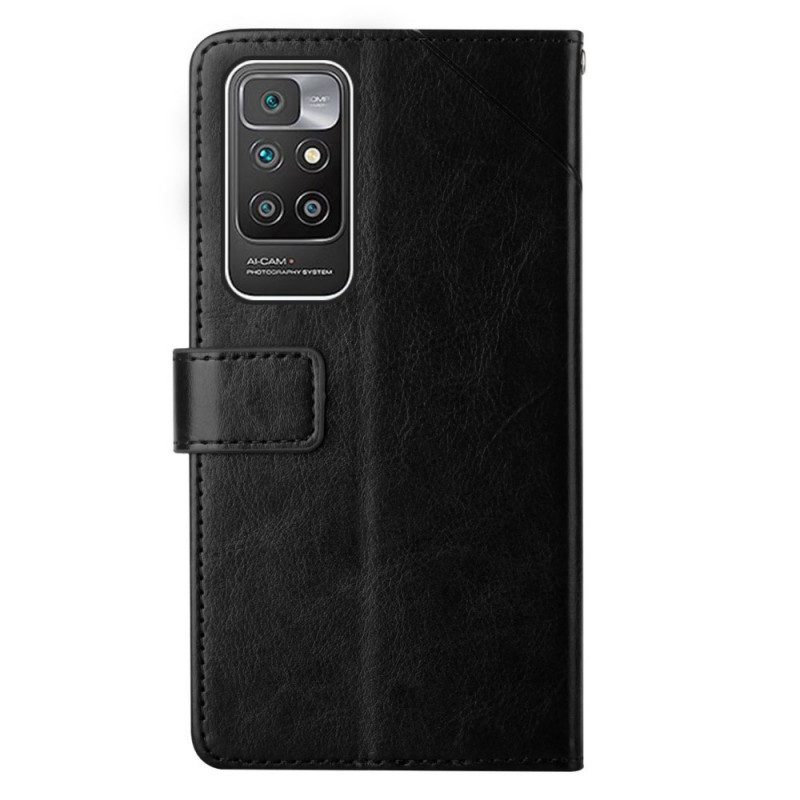 Folio-hoesje voor Xiaomi Redmi 10 Stijl Leer Geo Y Design