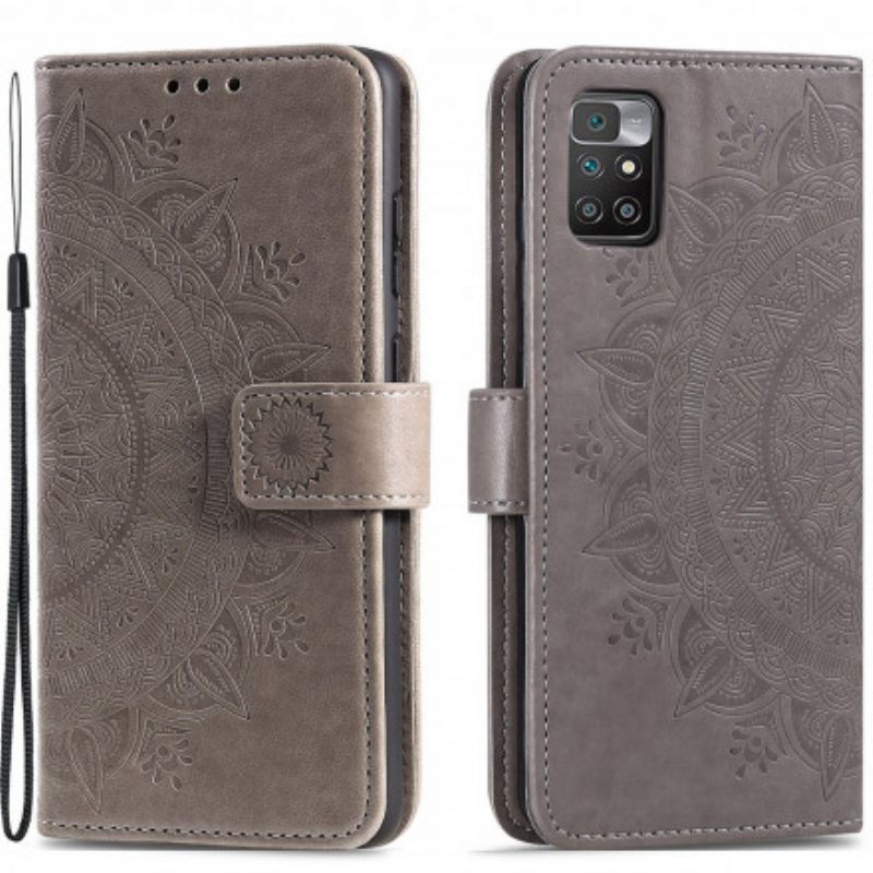 Folio-hoesje voor Xiaomi Redmi 10 Zon Mandala