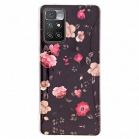 Hoesje voor Xiaomi Redmi 10 Fluorescerende Bloemen