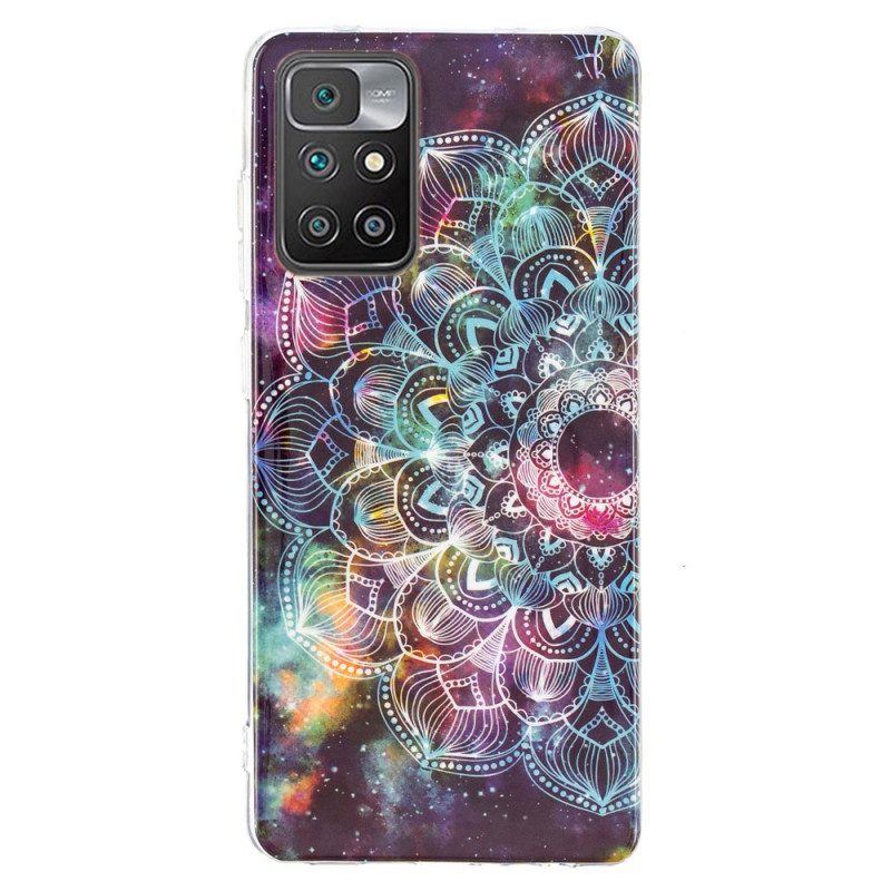 Hoesje voor Xiaomi Redmi 10 Fluorescerende Kleurrijke Mandala