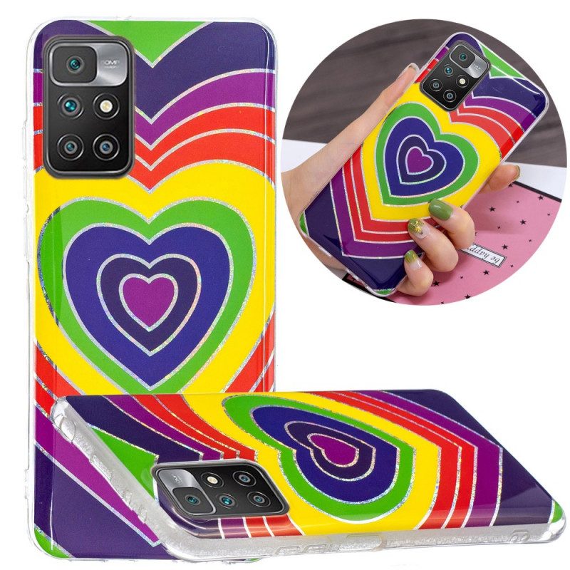 Hoesje voor Xiaomi Redmi 10 Psychedelisch Hart