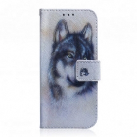 Leren Hoesje voor Xiaomi Redmi 10 Honden Uiterlijk