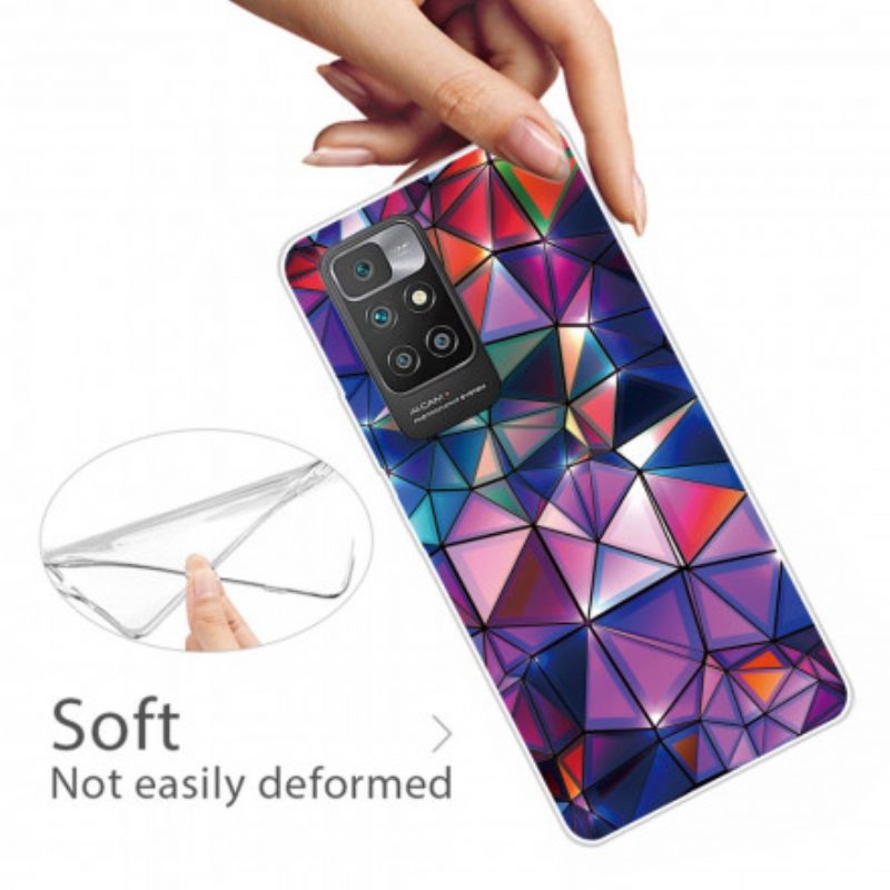 Telefoonhoesje voor Xiaomi Redmi 10 Flexibele Geometrie