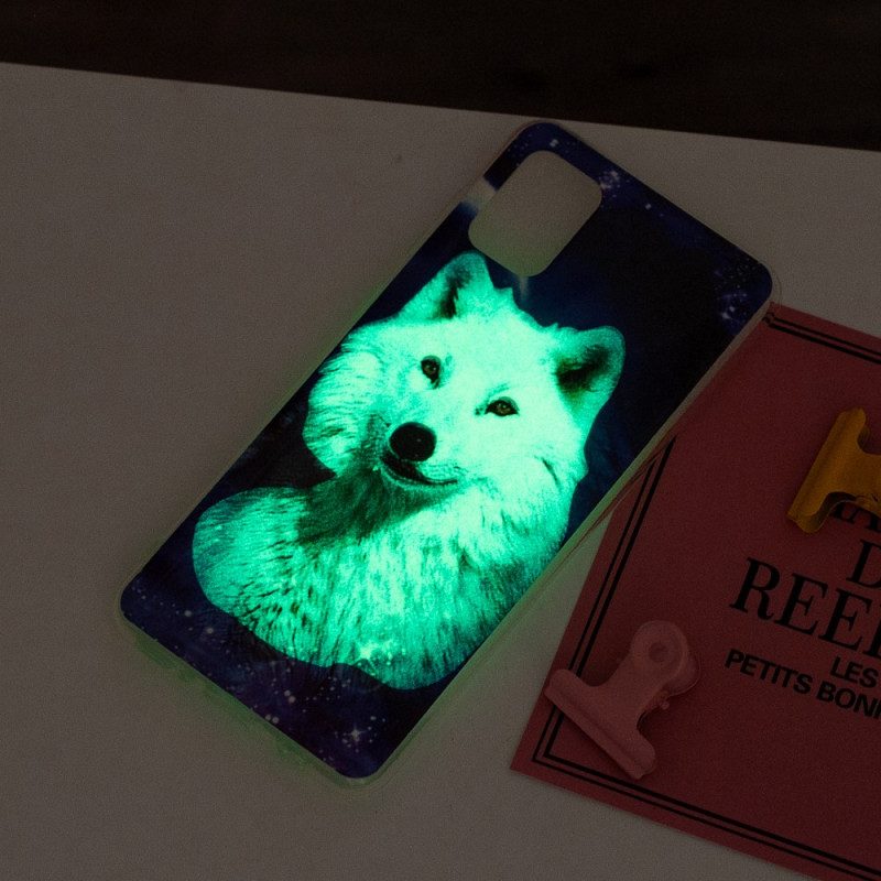 Telefoonhoesje voor Xiaomi Redmi 10 Fluorescerende Wolf