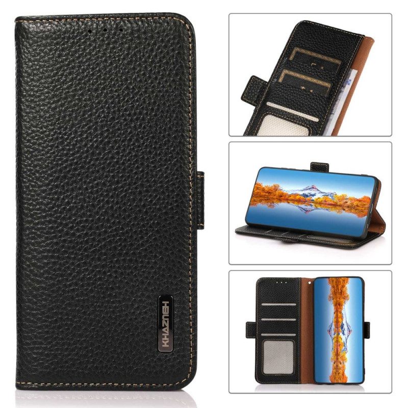 Folio-hoesje voor Honor Magic 4 Pro Lychee Leer Khazneh Rfid