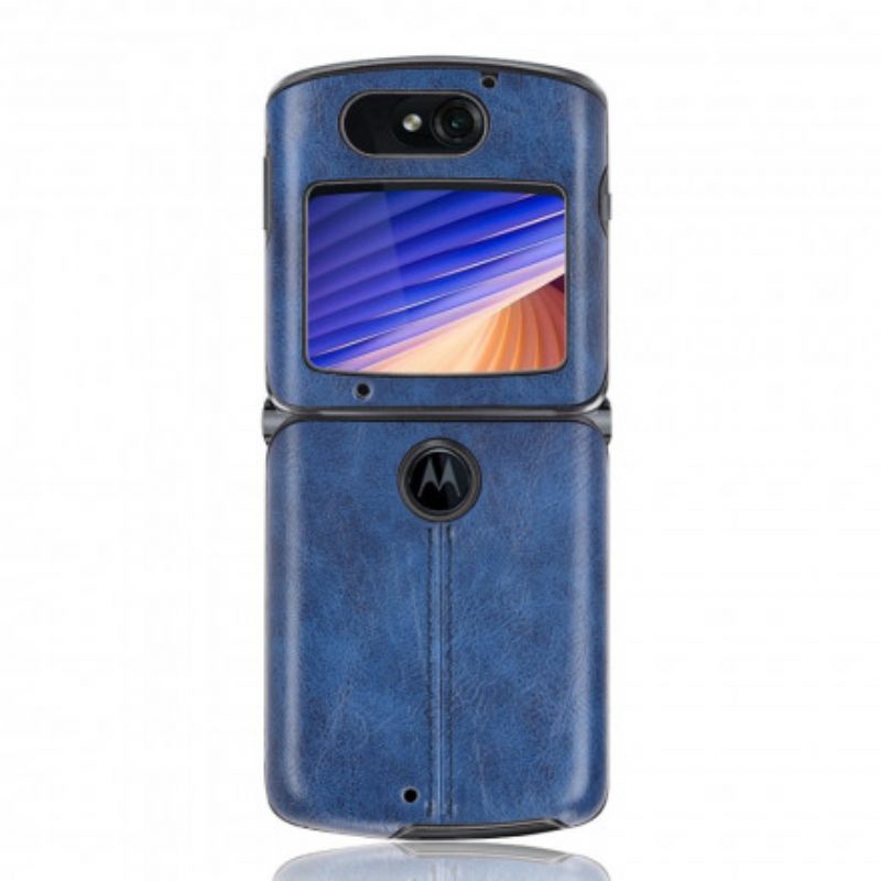 Telefoonhoesje voor Motorola Razr 5G Kunstleer Stiksels