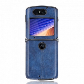 Telefoonhoesje voor Motorola Razr 5G Kunstleer Stiksels