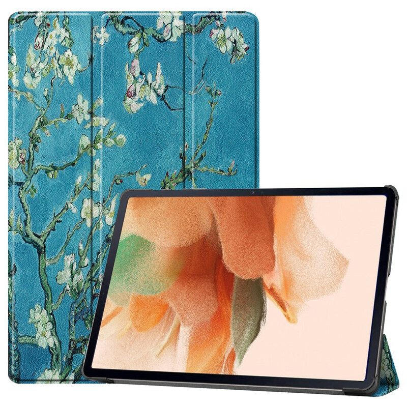 Bescherming Hoesje voor Samsung Galaxy Tab S7 FE Tempel Pennenhouder