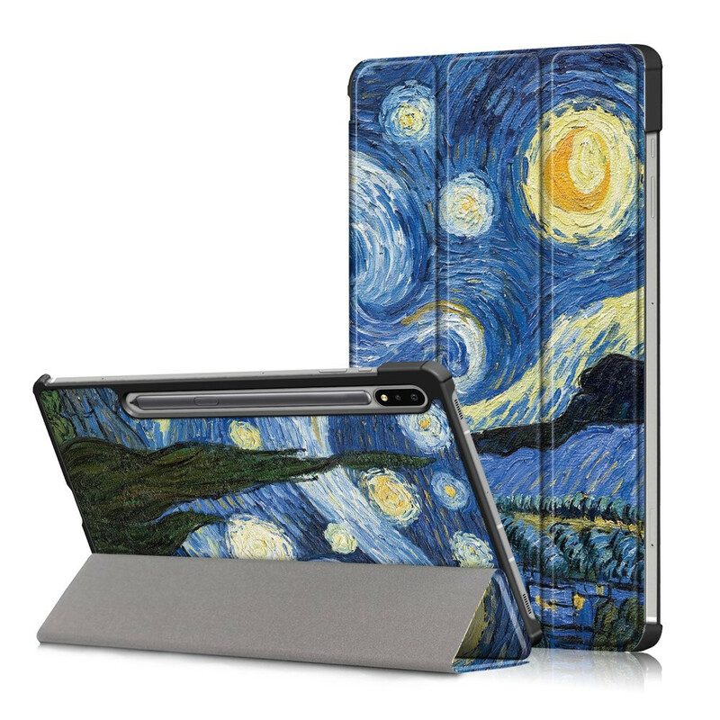 Bescherming Hoesje voor Samsung Galaxy Tab S7 FE Verbeterde Van Gogh