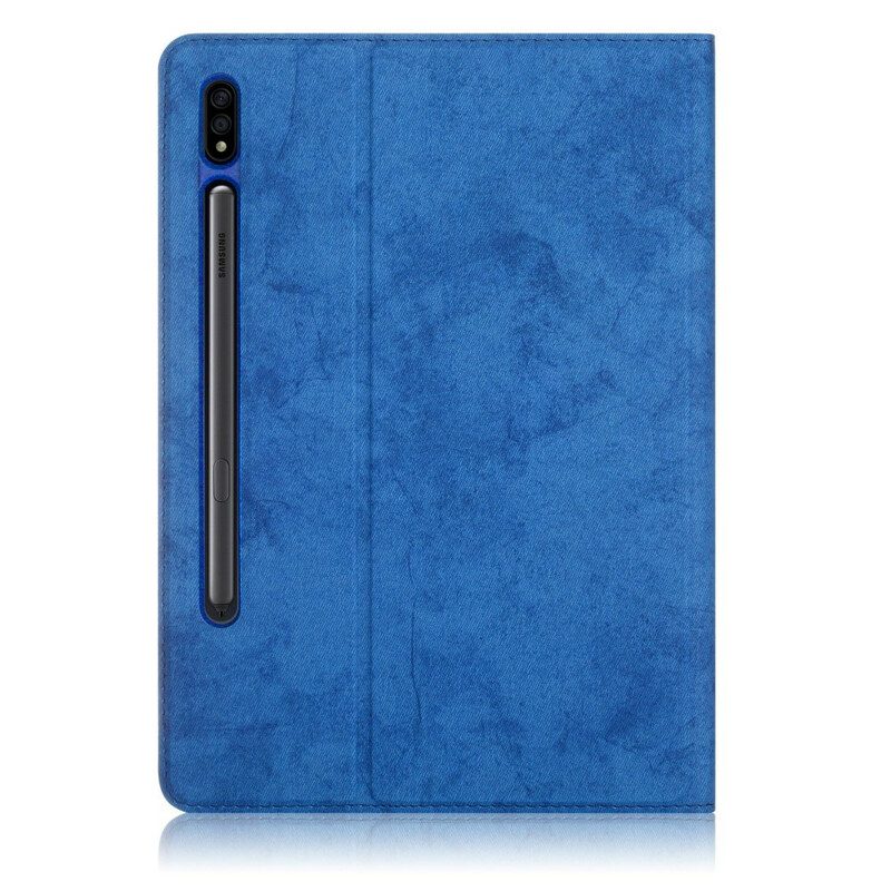 Cover voor Samsung Galaxy Tab S7 FE Zakelijk Leereffect