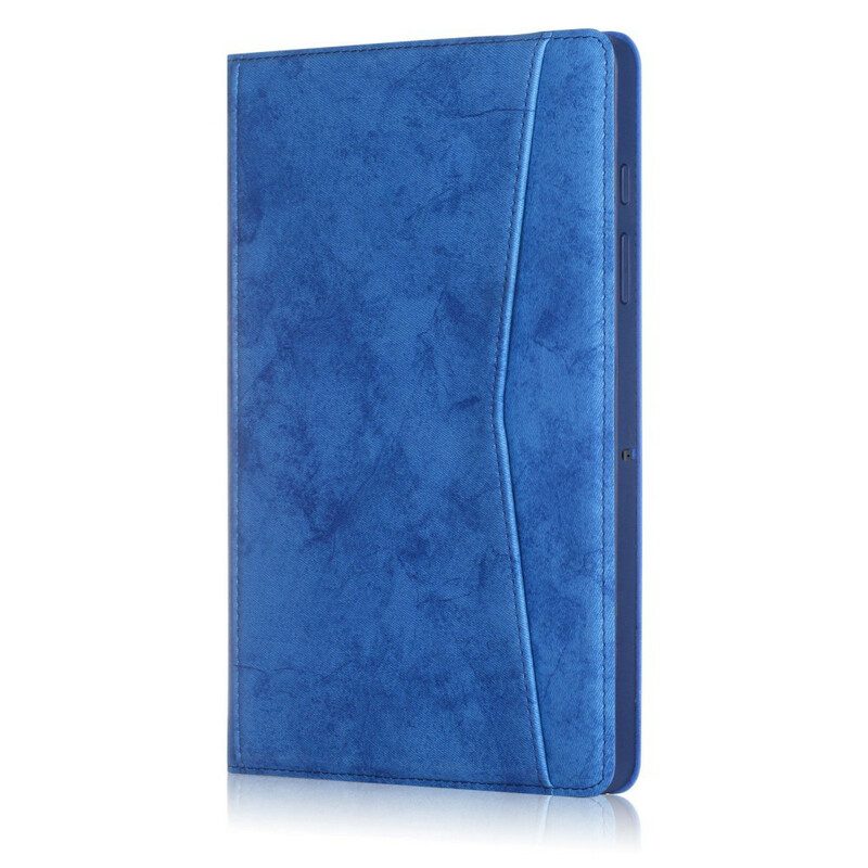 Cover voor Samsung Galaxy Tab S7 FE Zakelijk Leereffect