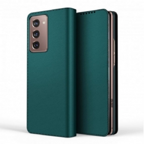 Bescherming Hoesje voor Samsung Galaxy Z Fold 2 Folio-hoesje Echt Leer