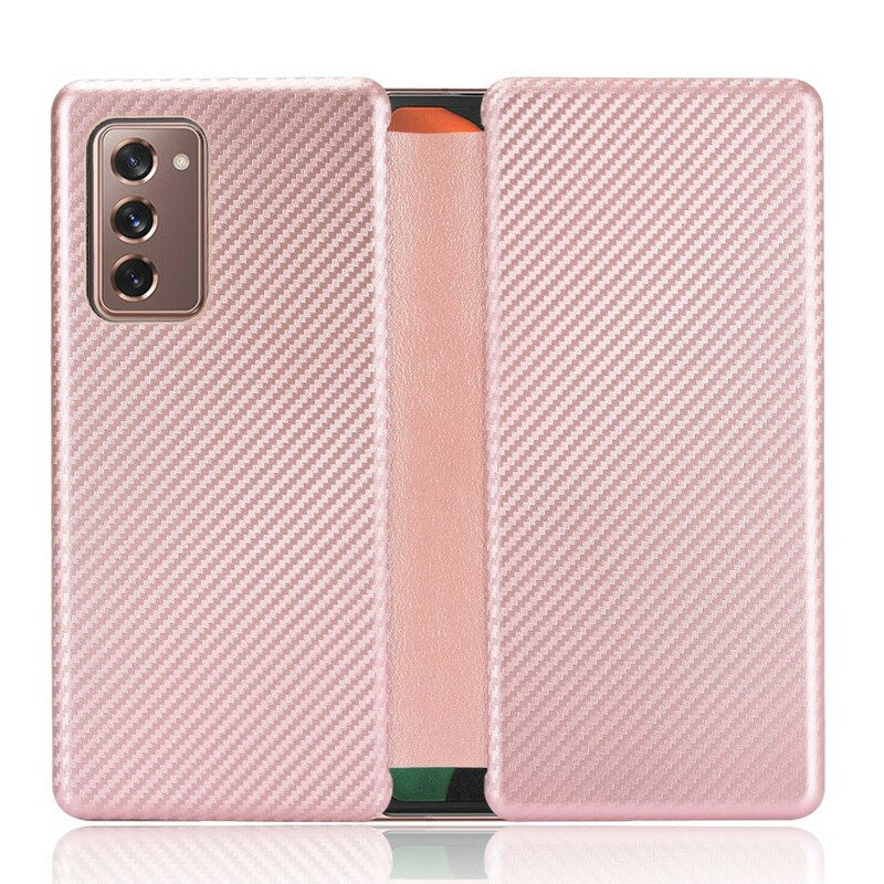 Cover voor Samsung Galaxy Z Fold 2 Koolstofvezel