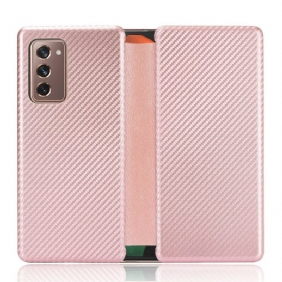 Cover voor Samsung Galaxy Z Fold 2 Koolstofvezel