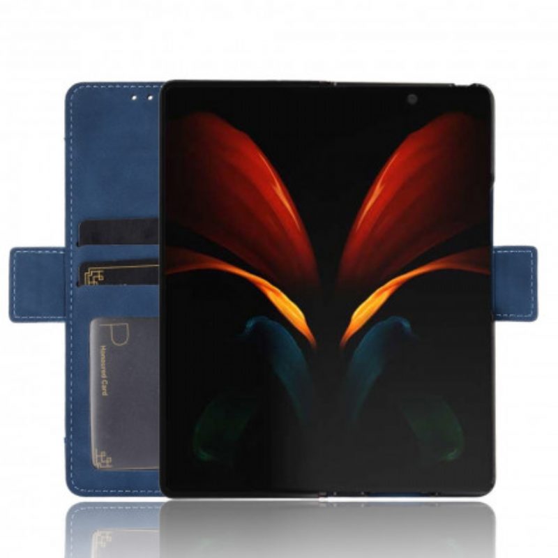 Folio-hoesje voor Samsung Galaxy Z Fold 2 Premier Class Met Meerdere Kaarten