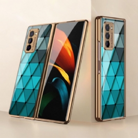 Hoesje voor Samsung Galaxy Z Fold 2 Driehoeken Van Gehard Glas Gkk