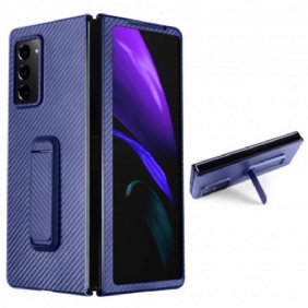 Hoesje voor Samsung Galaxy Z Fold 2 Getextureerd Met Handsfree Ondersteuning