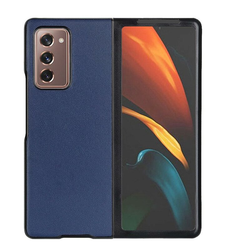 Hoesje voor Samsung Galaxy Z Fold 2 Hybride En Echt Leer