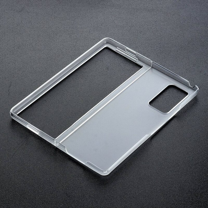 Hoesje voor Samsung Galaxy Z Fold 2 Mat Doorzichtig Plastic